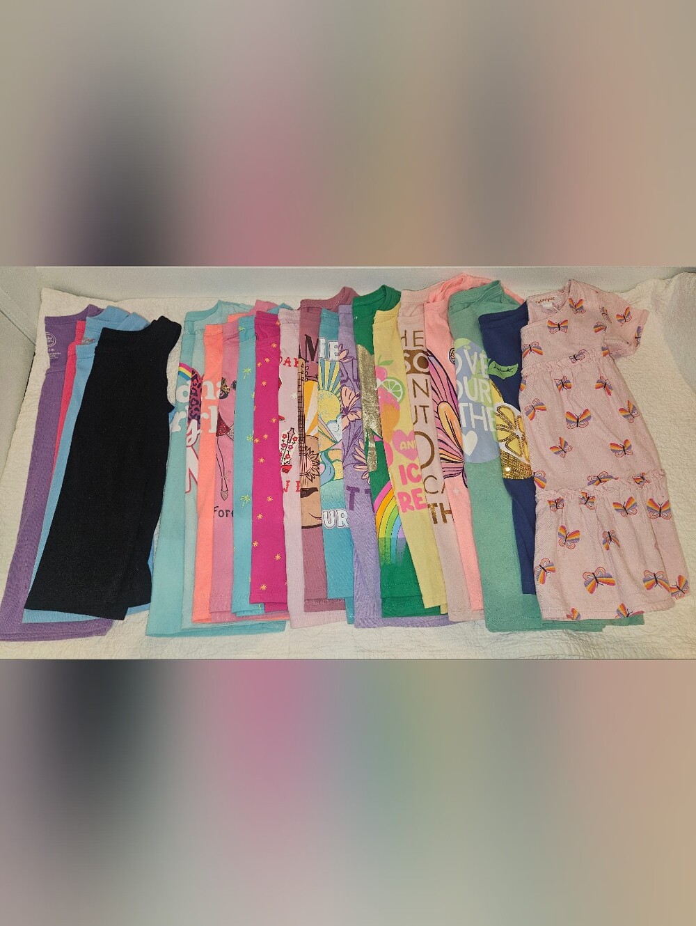 Girls Summer Tshirts And Tank Tops Size 8